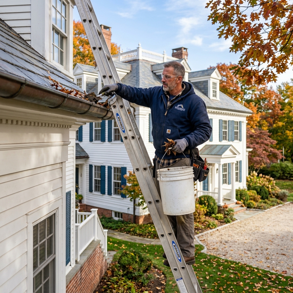 Gutter Cleaning & Repair services in Connecticut by New Canaan Handyman