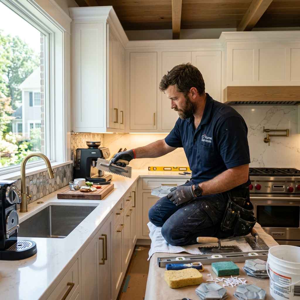 Tile Installation & Repair services in Connecticut by New Canaan Handyman
